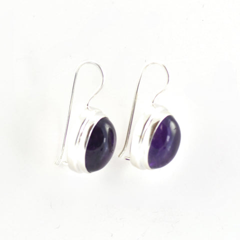 Magnificent Oval Amethyst Earrings