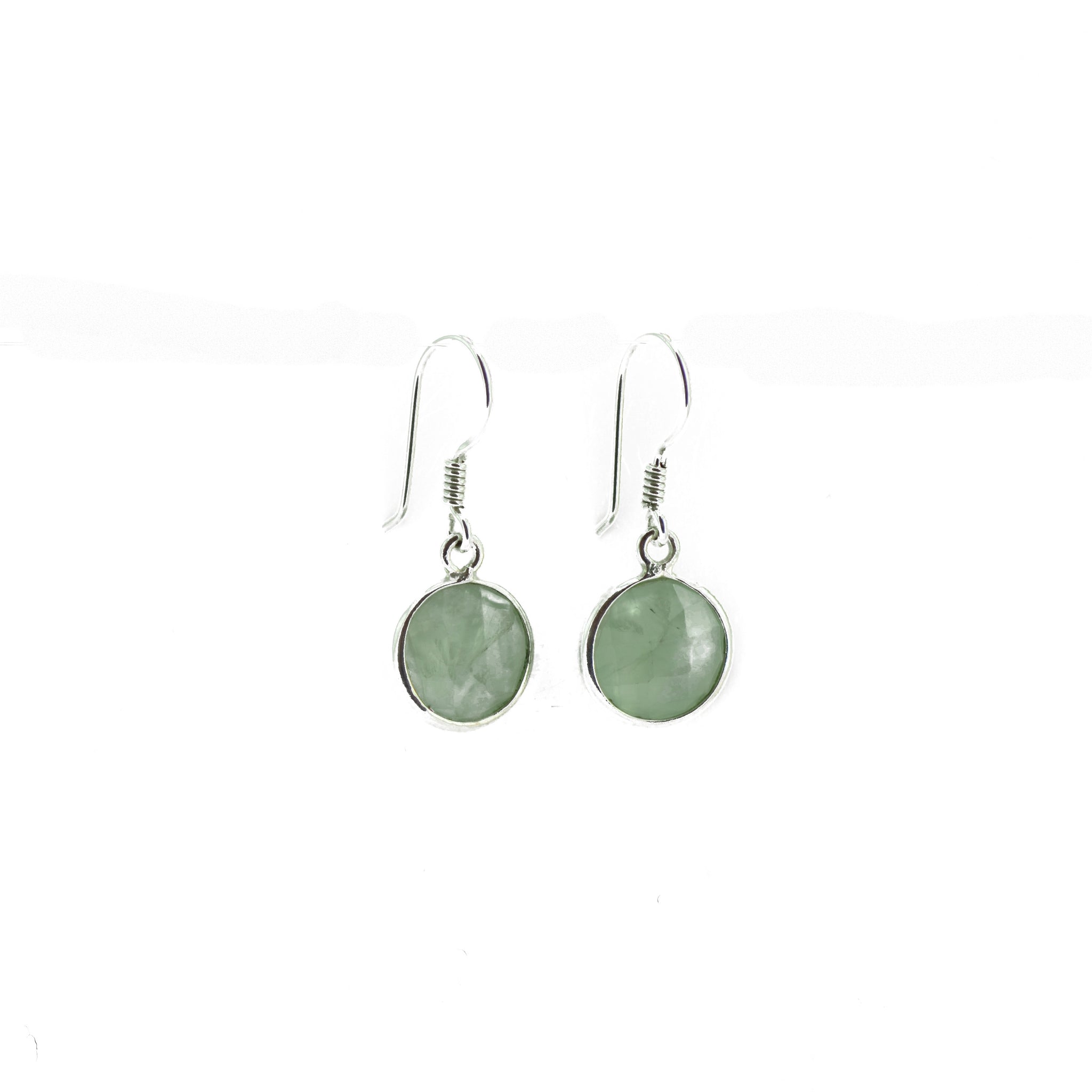 Peridot Button Hook dropped Earrings