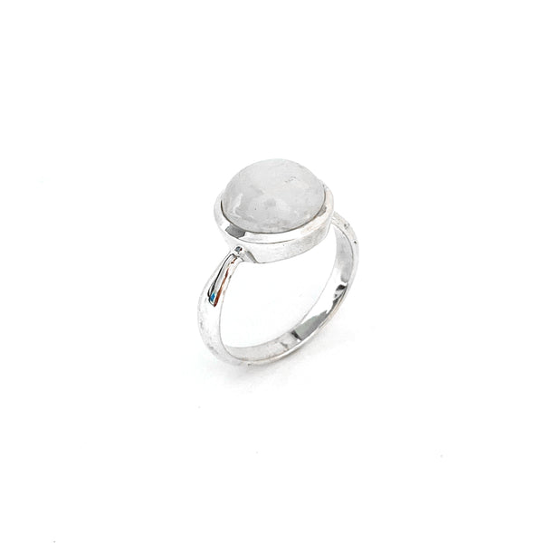 Classic Round Moonstone Ring