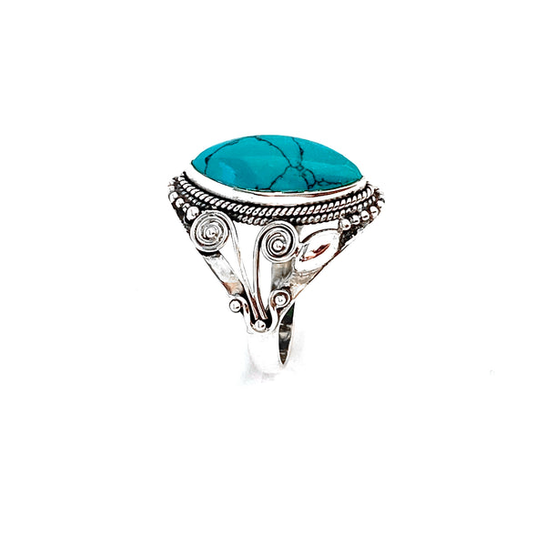 Royal Oval Turquoise Ring