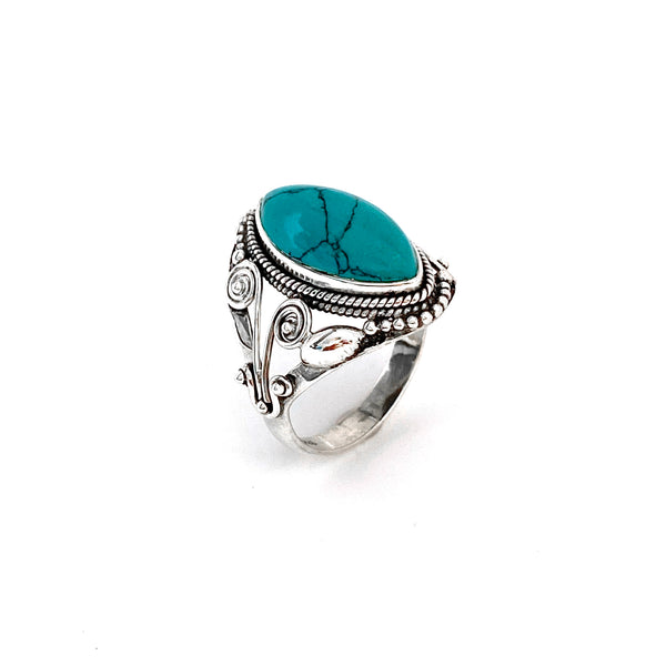 Royal Oval Turquoise Ring