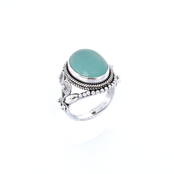 Royal Oval Aquamarine Ring