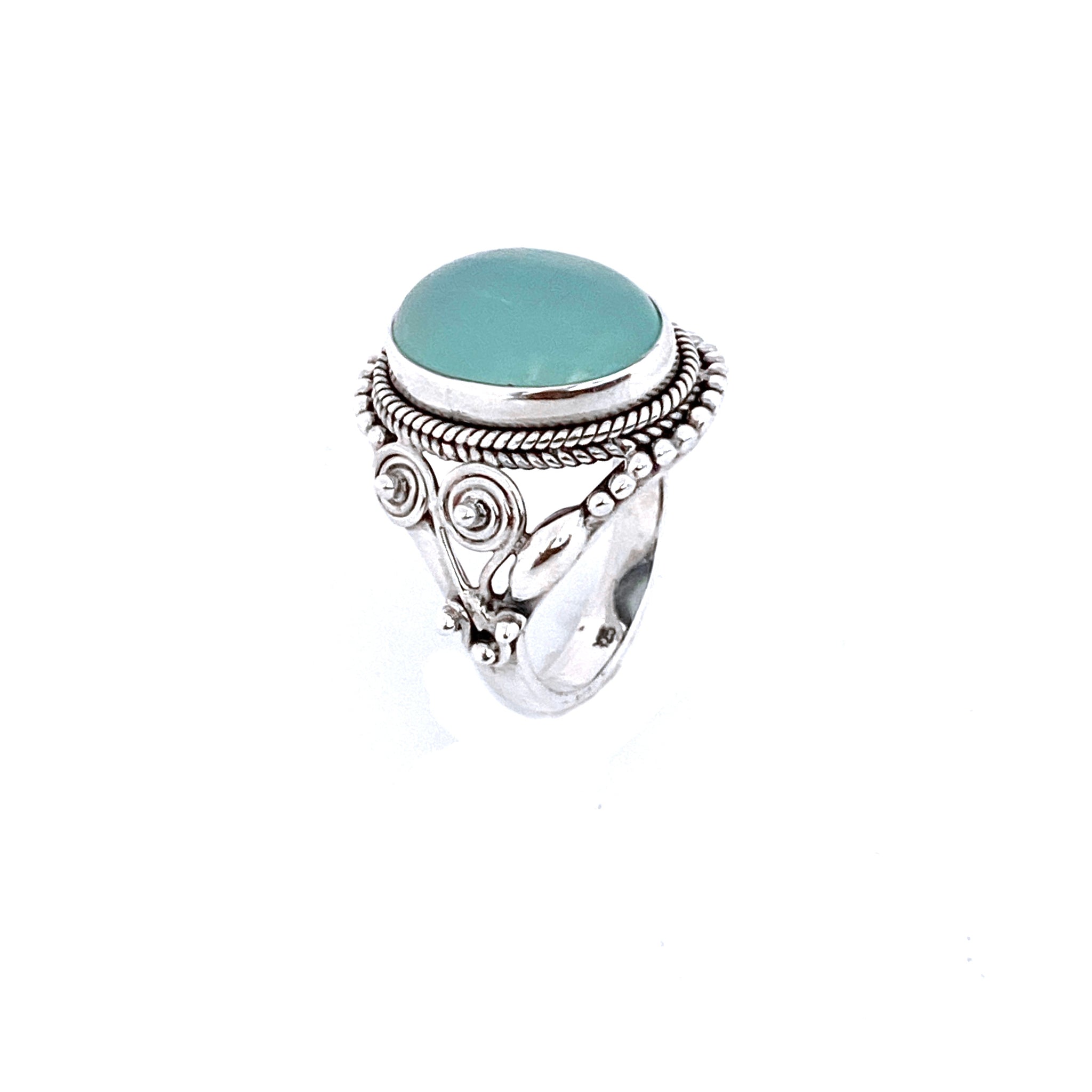 Royal Oval Aquamarine Ring