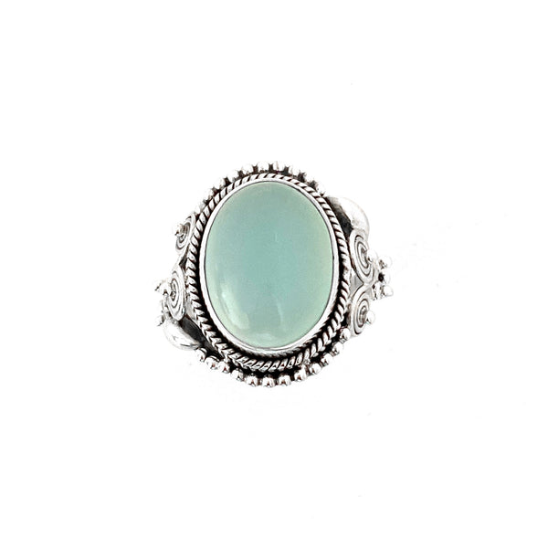 Royal Oval Aquamarine Ring