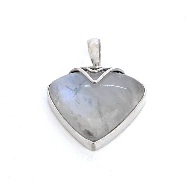 Multi-tier Silver Collar Moonstone Pendant