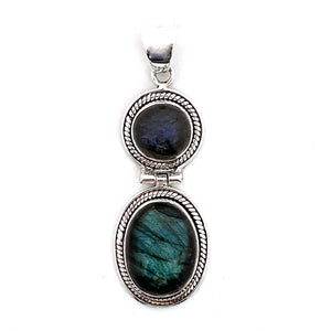 Twin  Labradorite Pendant