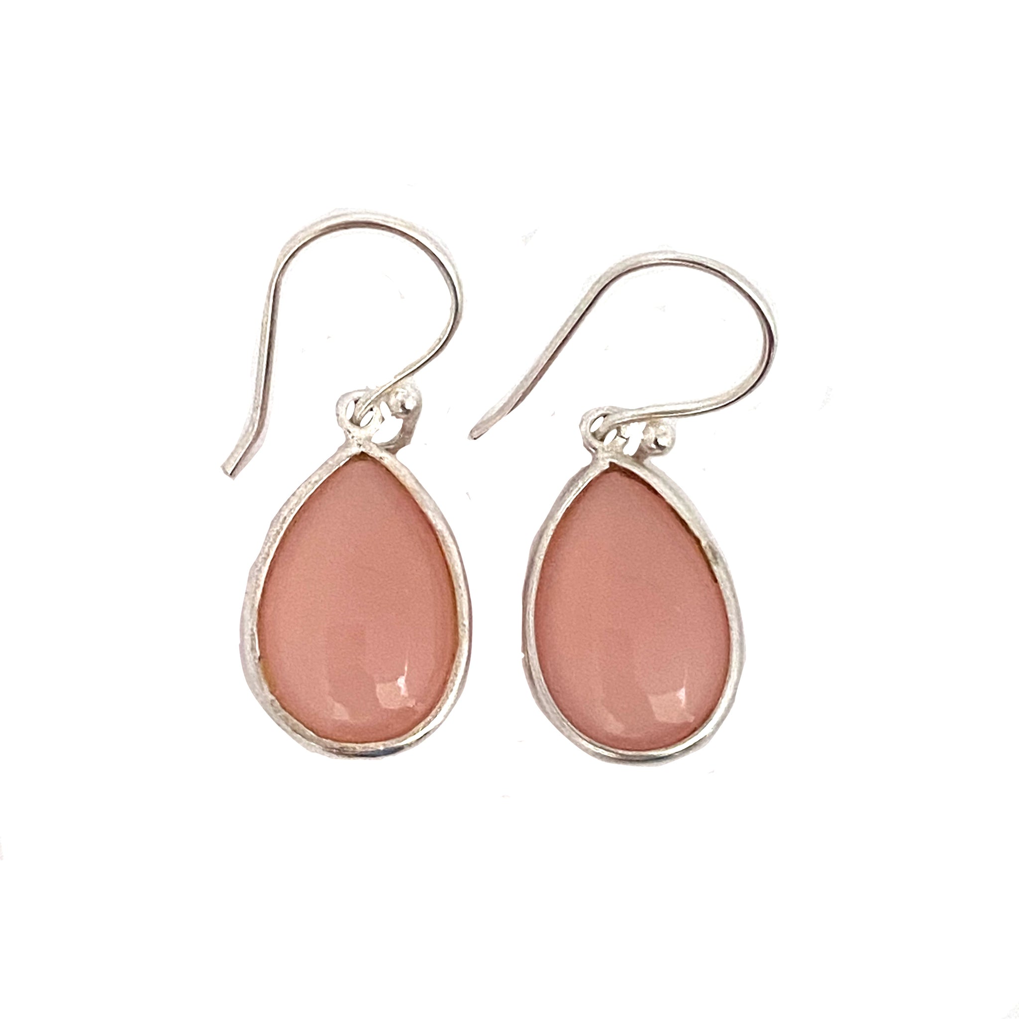 Classic Rose Quartz Teardrop Earrings