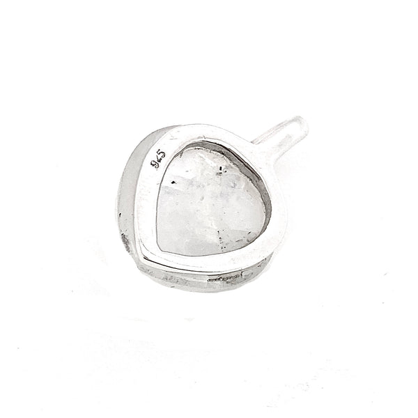 Silver Teardrop Moonstone Pendant