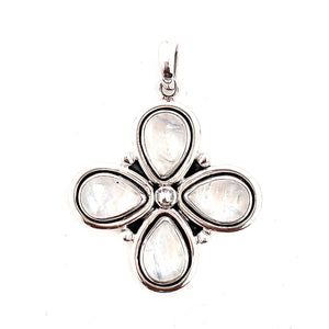  Floral Moonstone Pendant