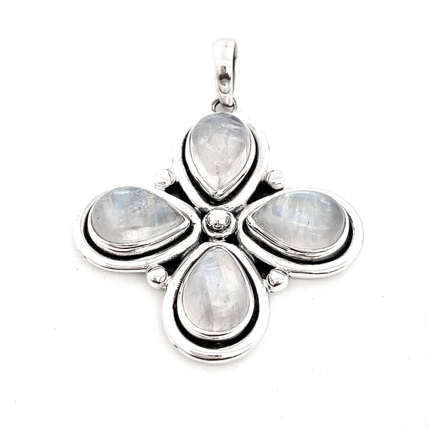  Floral Moonstone Pendant