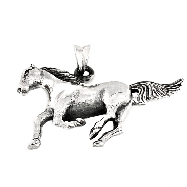 Silver Stallion Pendant