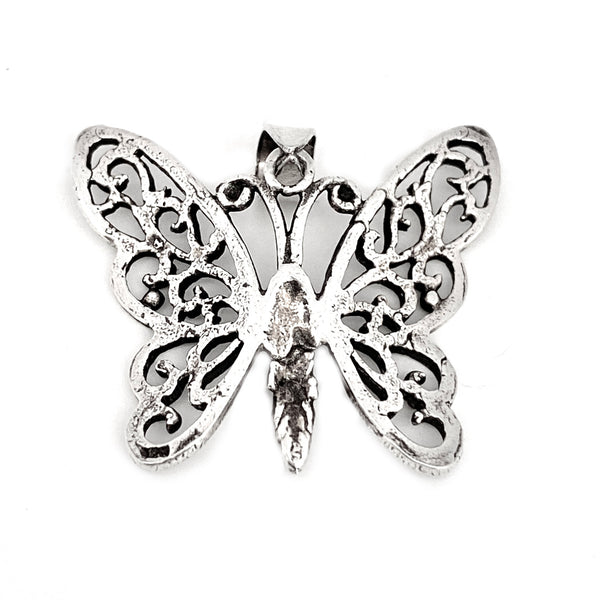 Silver Butterfly Pendant