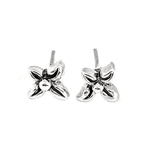 Silver Flower Earrings