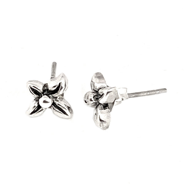 Silver Flower Earrings